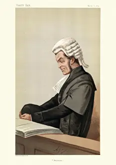 Vanity Fair Prints: Henry James, lawyer and statesmanm Vanity fair caricature, Victorian