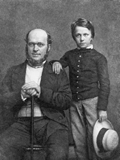 Daguerreotype Prints: Henry James Sr. With Son Henry Jr