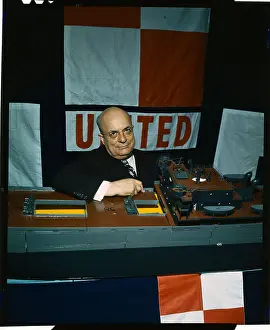 Kaiser Prints: Henry John Kaiser with Aircraft Model