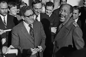 Henry Kissinger With Anwar El-Sadat