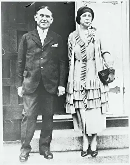 Baltimore Prints: Henry L Mencken with His Bride