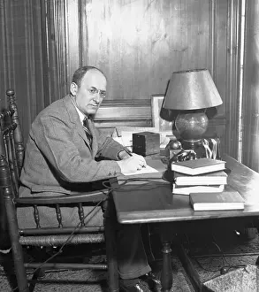 Henry Morgenthau Jr. at Desk at His Home