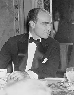 Henry R. Luce Posing at His Desk