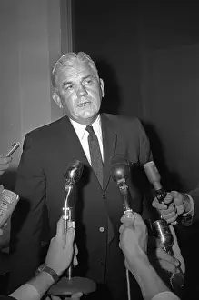 Henry Wade at Press Conference