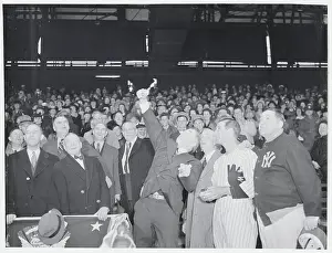 Henry Wallace Throwing First Ball