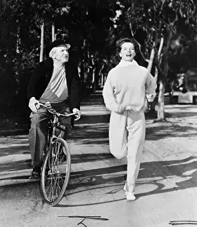 Bicycling Prints: Hepburn and Tracy in Pat and Mike