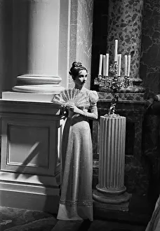 Prints of Actress Audrey Hepburn (1929 - 1993) in costume during the filming of War and Peace, Italy, 26th August 1955. (Photo by Archive Photos/Getty Images) Elegance Personified – A Classic Art Print Collection: Hepburn In War And Peace