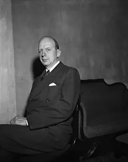Cabinet Prints: Herbert Brownell Jr. Seated In Home