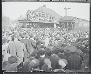 Rhetoric Prints: Herbert Hoover Addressing Crowds