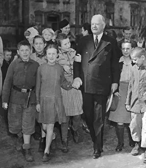 Warsaw Prints: Herbert Hoover with Polish Children