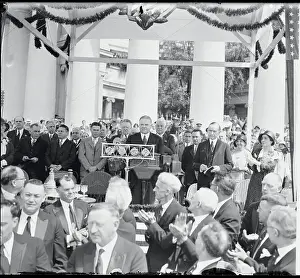 Rhetoric Prints: Herbert Hoover Speaking