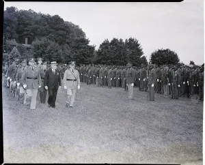 Inspection Prints: Herbert Lehman Inspecting Troop