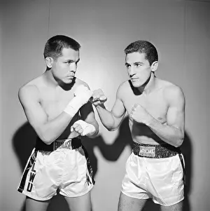Herman Marquez and Eder Jofre In Spar Pose
