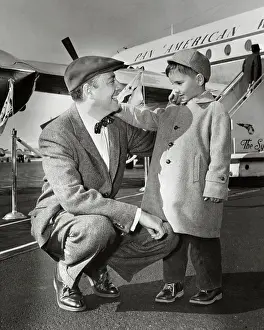 Herman Wouk Saying Goodbye to His Son