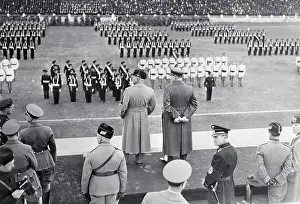 Hermann Goering and Benito Mussolini Reviewing Troops