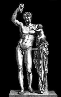 Greek Mythology Decor Prints Gallery: Hermes and the Infant Dionysus