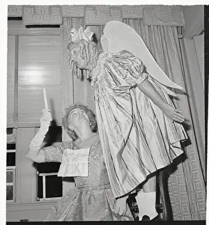 Hermione Gingold and Robert Harris in Book Title Costumes