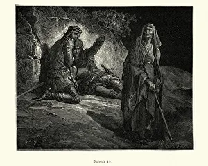 Images Dated 11th December 2019: Heroes and the blind man. Orlando Furioso