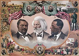 Abolitionism Prints: Heroes of the Colored Race Lithograph