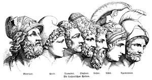 Greek Mythology Decor Prints Gallery: Heroes Of The Trojan War