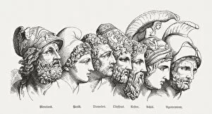Images Dated 20th May 2017: Heroes of the Trojan War, Greek mythology, published in 1880