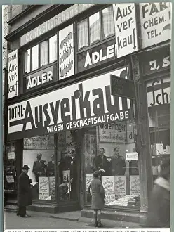 Saarbrucken Prints: Herr Adler Announcing a Sale