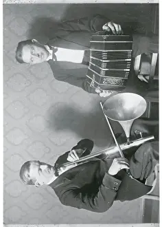 Herr Urban Demonstrating Use of New Instrument