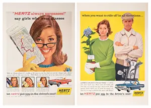 Hertz Rental Car Posters