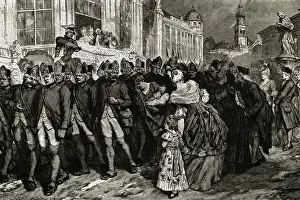 Perseverance Prints: Hessian Mercenaries Saying Goodbye to Families