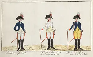 Soldiers Prints: Hessian Officer's uniforms