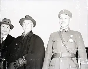 H.H.Kung, Lin Sen And Chiang Kai-Shek