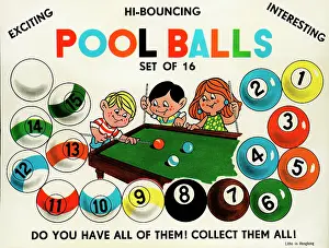 Pool Prints: Hi-Bouncing Pool Balls