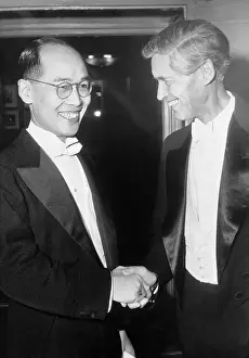 Hidaki Yukawa and The Svedberg Shaking Hands