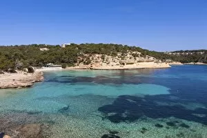 Images Dated 3rd May 2012: Hidden beach of Portals Vells, Three Finger Bay, Cala Portals Vells, Cala Mago, Majorca