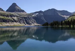 Us Glacier National Park Prints: Hidden Lake with Reynolds Mountains, Glacier National Park, Montana, United States