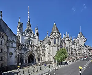 A high angle view point of the Royal courts of Justice, London. UK