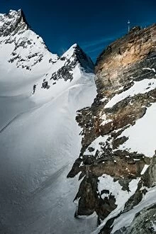 High Cliff at Junfraujoch of Switzerland