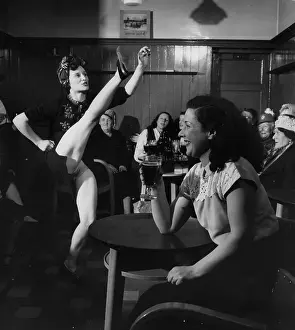 Public House Prints: High Kick In Pub