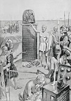 Sumerian Prints: High Priest of Nippur Delimiting Boundary