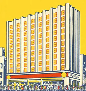 Illustration And Pai Prints: High Rise Building