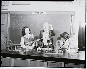 High School Prints: High School Students in Science Laboratory