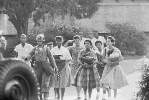 Little Rock Prints: High School Students Strolling Together