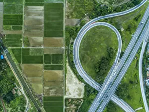 Images Dated 9th July 2018: Highway in the field