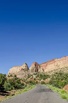 Tran Prints: Highway in mountains, Grand Staircase Escalante National Monument, Utah, USA
