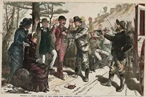 Highway Robbers Holding up Travelers