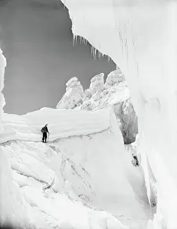 Mountaineer Prints: Hiker on Glacier