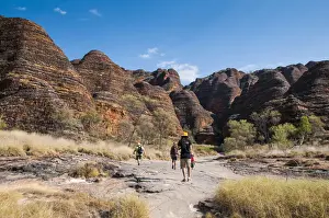 Shape Prints: Hikers in front of the Bungle Bungles