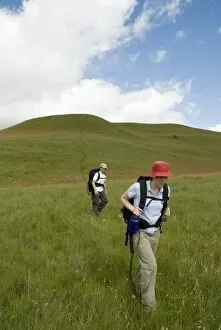 World Heritage Site Gallery: Hikers Walking Through Long Grass
