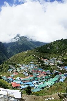 Lush Foliage Collection: The Himalayan mountain village of Namche Bazaar