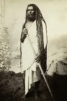 Albumen Print Prints: Hindu Holy Man From Ceylon